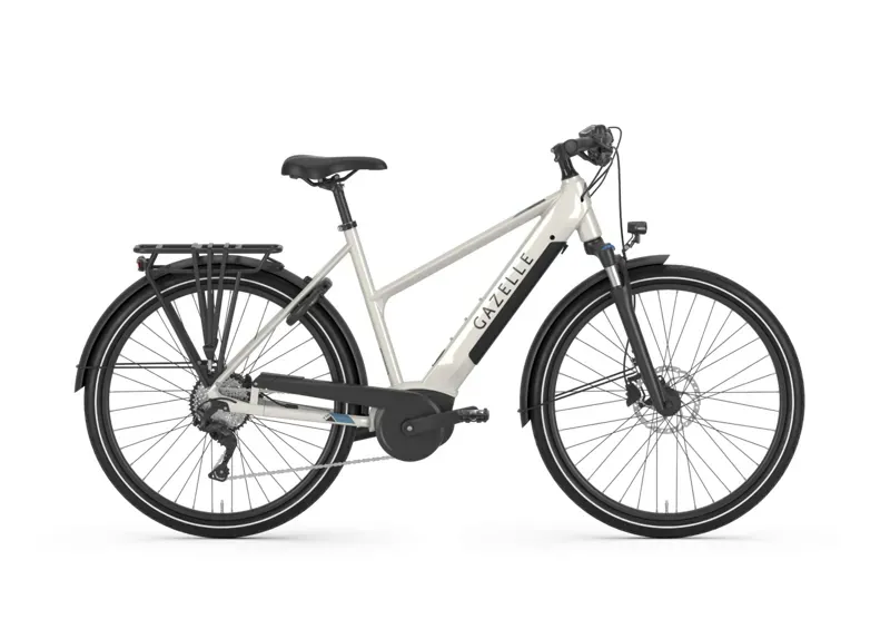 Gazelle Medeo T10 HMB Mid-Step E-Road Bike In Ivory White