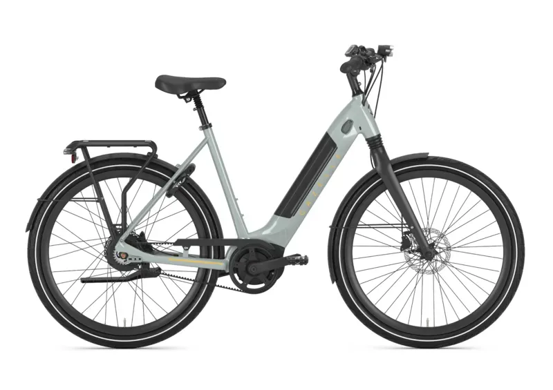 Gazelle Ultimate C380 Low-Step E-Road Bike In Light Olive Matt