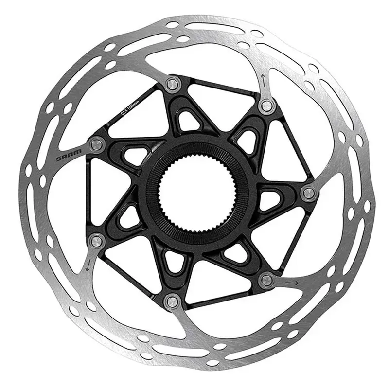 SRAM Centerline 2-piece Rounded 160mm CL DB Rotor in Black/Silver