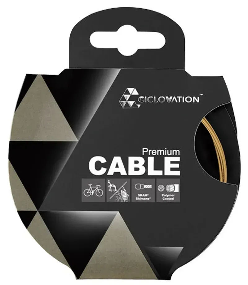 Ciclovation Polymer Coated 1.5x1700mm Stainless Brake Cable in Silver