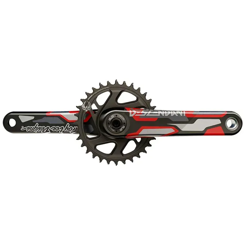 Truvativ 175mm 32T Descendant CoLab DUB Crankset in Red