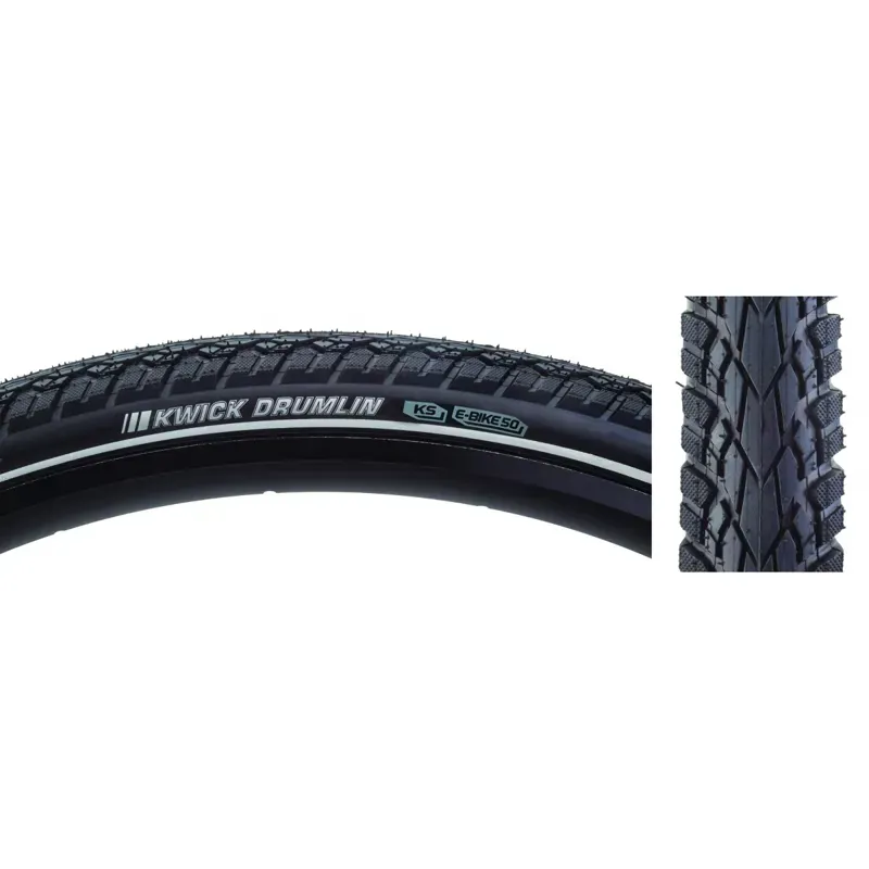 Kenda Drumlin Sport SRC/KS/60 80-psi E50 27.5x2.0-inch Wire Tire in Black