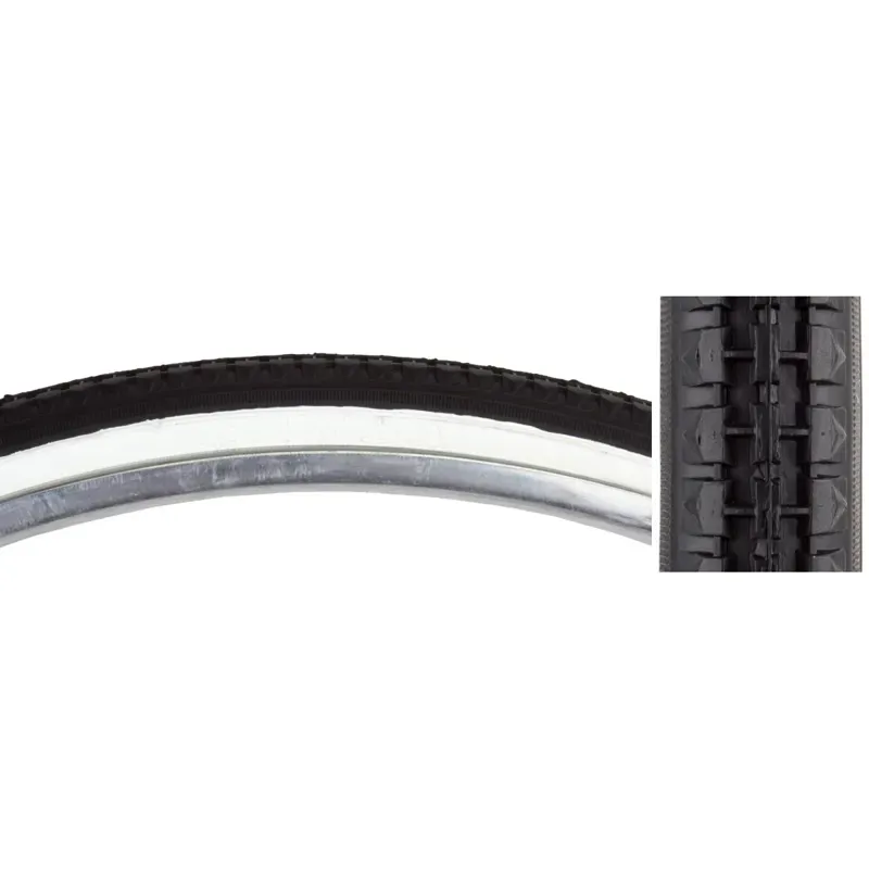 Sunlite K103 26x1-3/8 Street Tire in Black/White