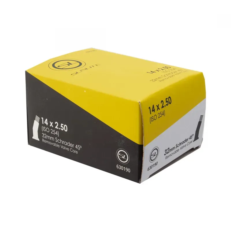 Sunlite Scooter Tube 14x2.5-inch Angle 450d Valve in Black