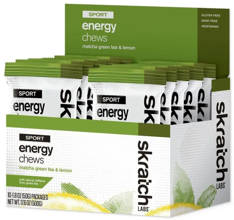 Skratch Labs Sport Energy Chews in Matcha Green Tea/Lemon