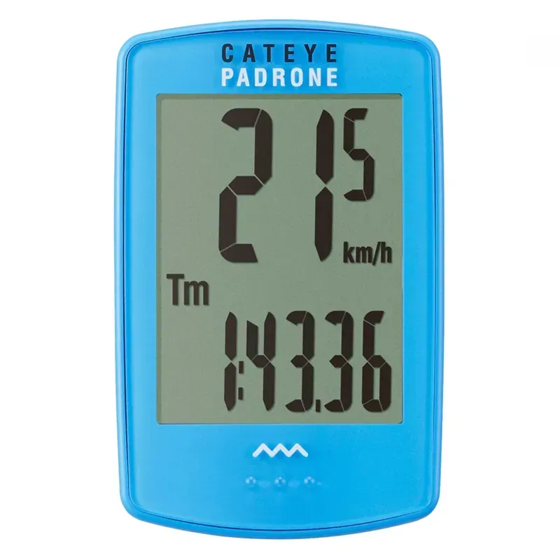 Cateye CC-PA 100W Padrone Wireless Cycle Computer in Blue