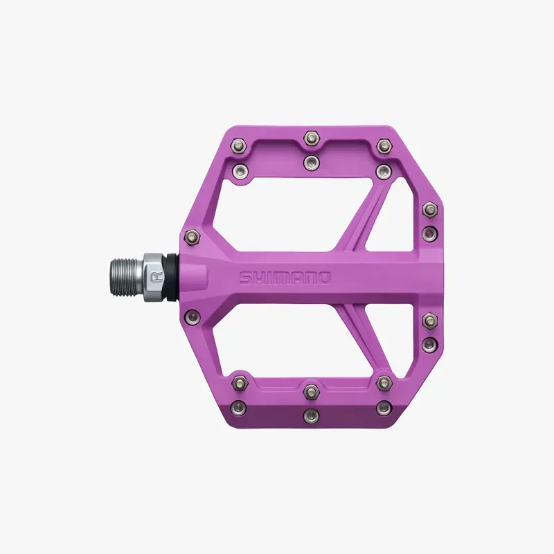 Shimano PD-GR400 Deore Flat Pedals in Purple-2