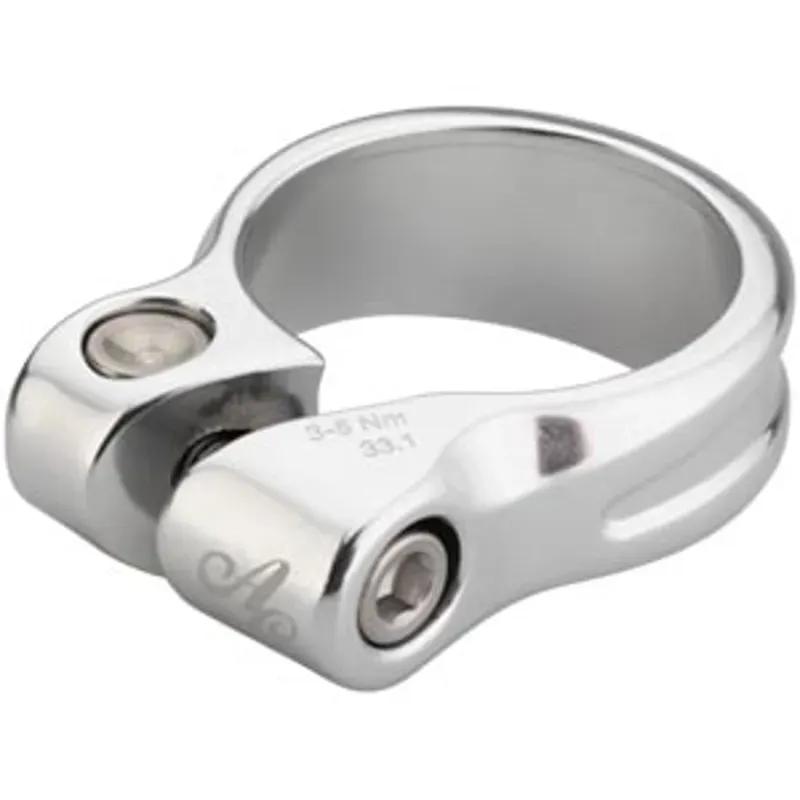 All-City Shot Collar 33.1mm Seatpost Clamp In Silver