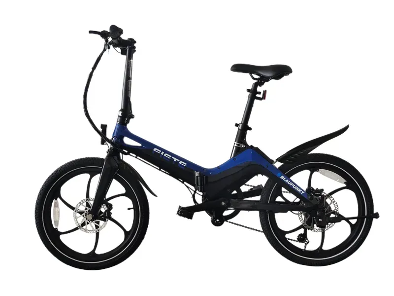 Blaupunkt Fiete 20 Folding eBike 20-inch in Blue/Black-1