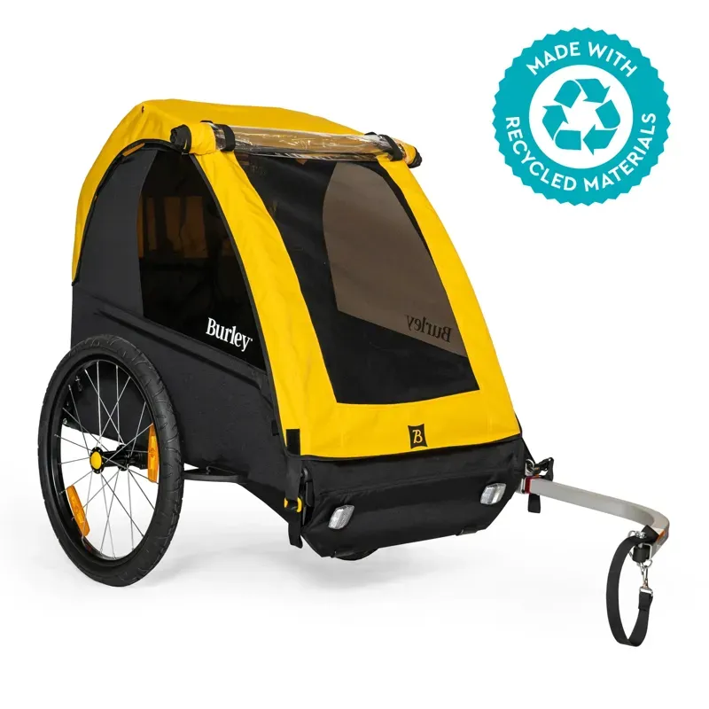 Burley Bee 20in Single Child Trailer in Yellow