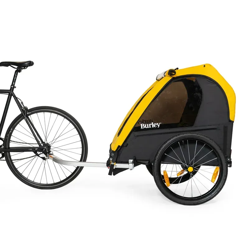 Burley Bee 20in Single Child Trailer in Yellow-1