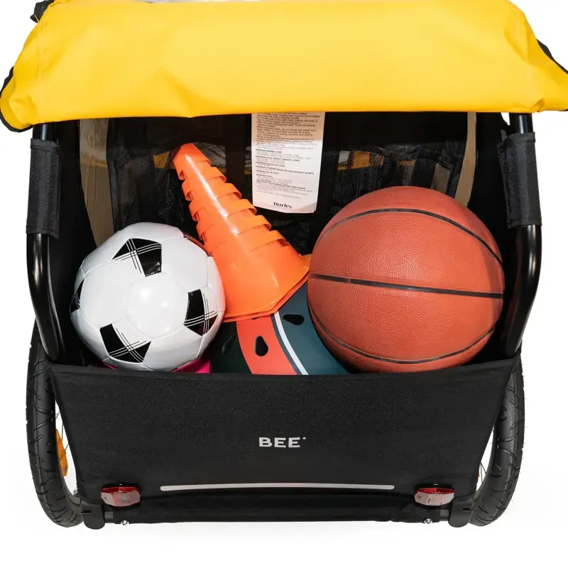 Burley Bee 20in Single Child Trailer in Yellow-4