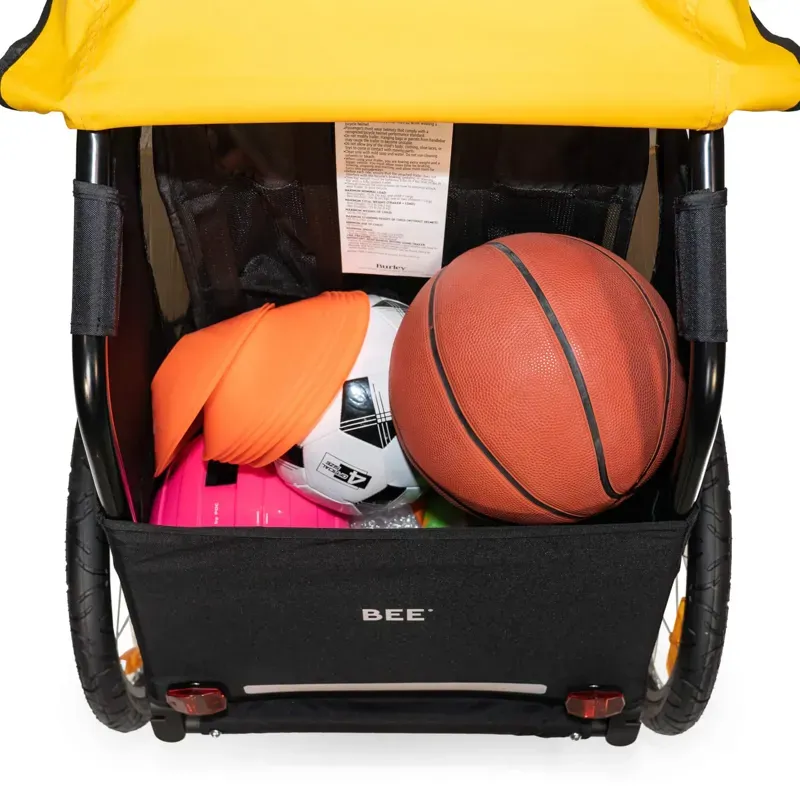 Burley Bee 20in Single Child Trailer in Yellow-9