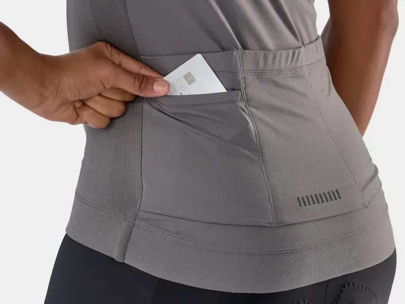 Trek Circuit Women's LTD Cycling Jersey In Charcoal/Black-4