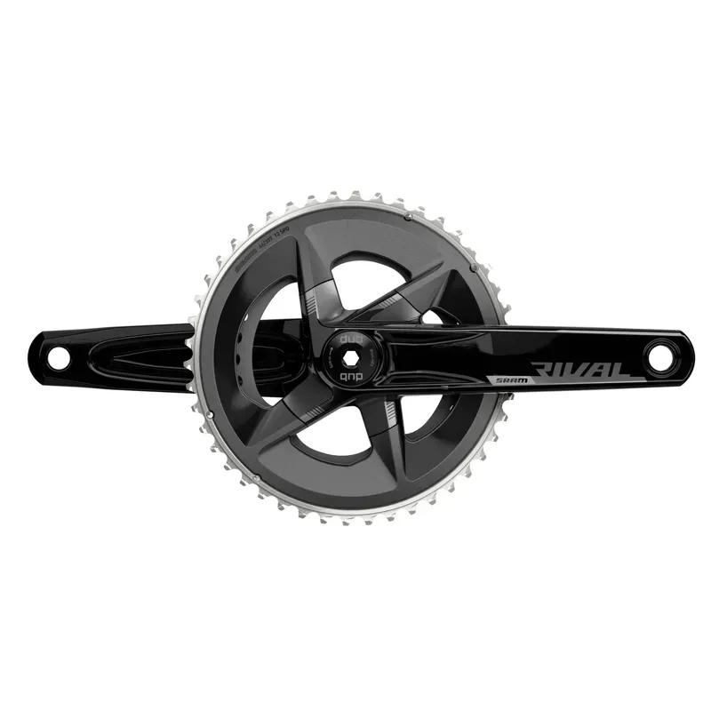 SRAM Rival AXS Crankset - 170mm 12-Speed 46/33t 107 BCD DUB Spindle Interface Black D1 Black