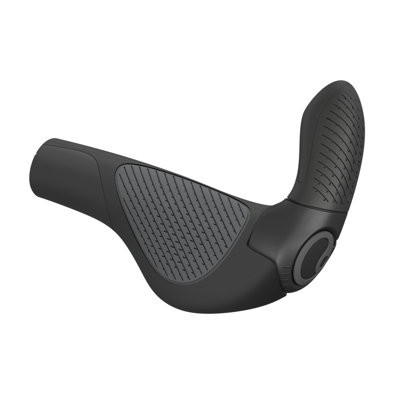 Ergon Bike GP3-S Evo ATB/Hyb. Grips w/ Medium Barends in Black