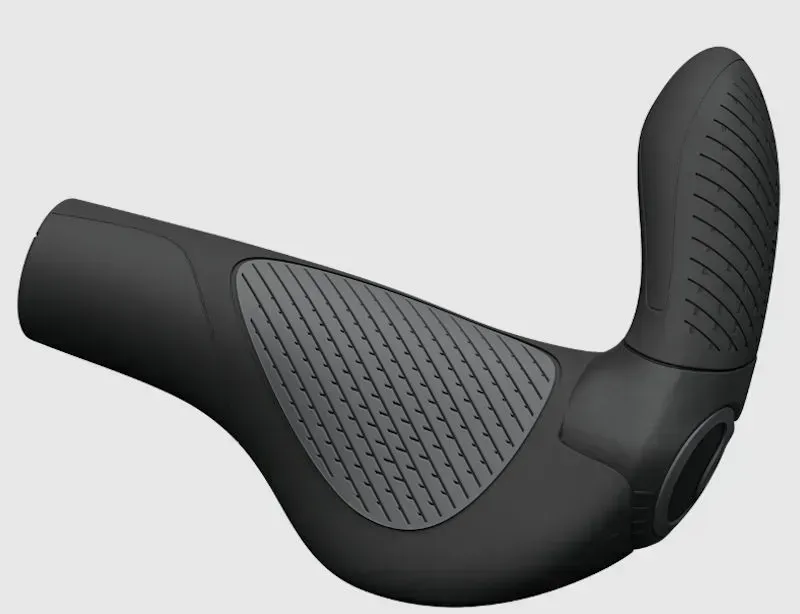 Ergon Bike GP3-S Evo ATB/Hyb. Grips w/ Medium Barends in Black-3
