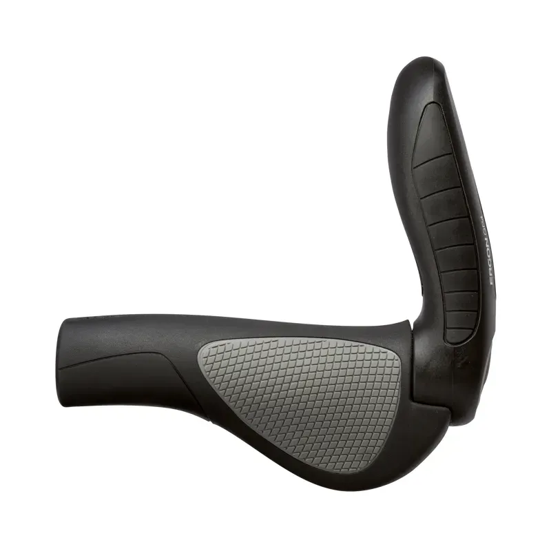 Ergon Bike GP4-L Evo Large ATB/Hybrid Grips with Flat Barend in Black-1