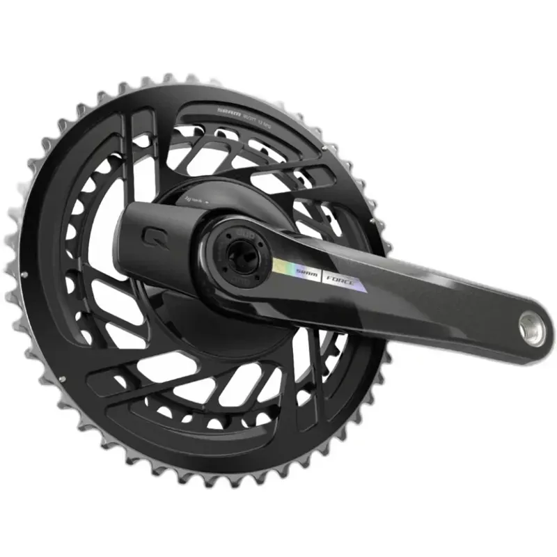 SRAM Force 2x Powermeter E1 Power Meter Crankset Speed: 12 Spindle: 28.99mm BCD: Thread Mount 48/35 DUB 170mm Black Road-3