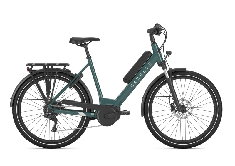 Gazelle Medeo T9 City HMB 24in Low eBike in Thyme Green