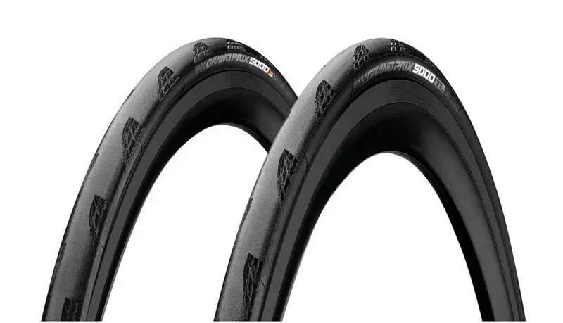Continental Grand Prix 5000 Tire - 700 x 32 Clincher Black BlackChili Vectran Breaker LazerGrip ACT