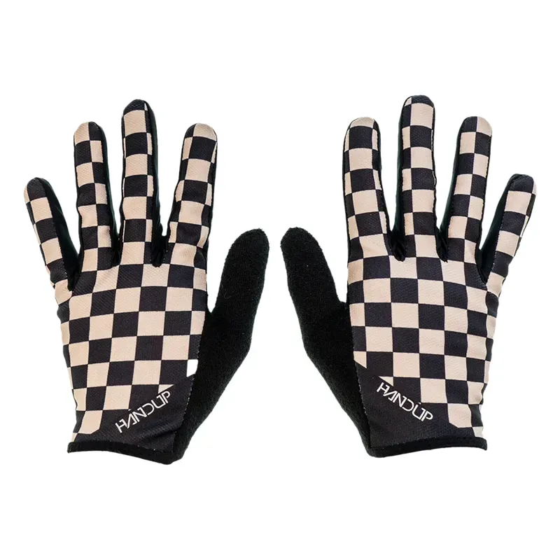 Handup Most Days Gloves in Checkered Black/Tan-1