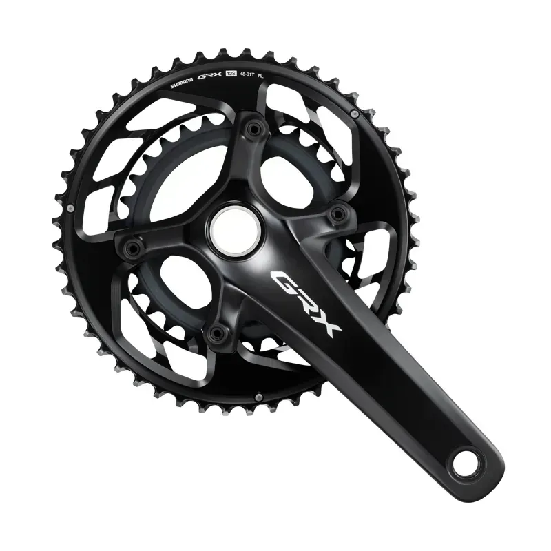 Shimano FC-RX820-2 GRX 2x12-speed Crankset in Black