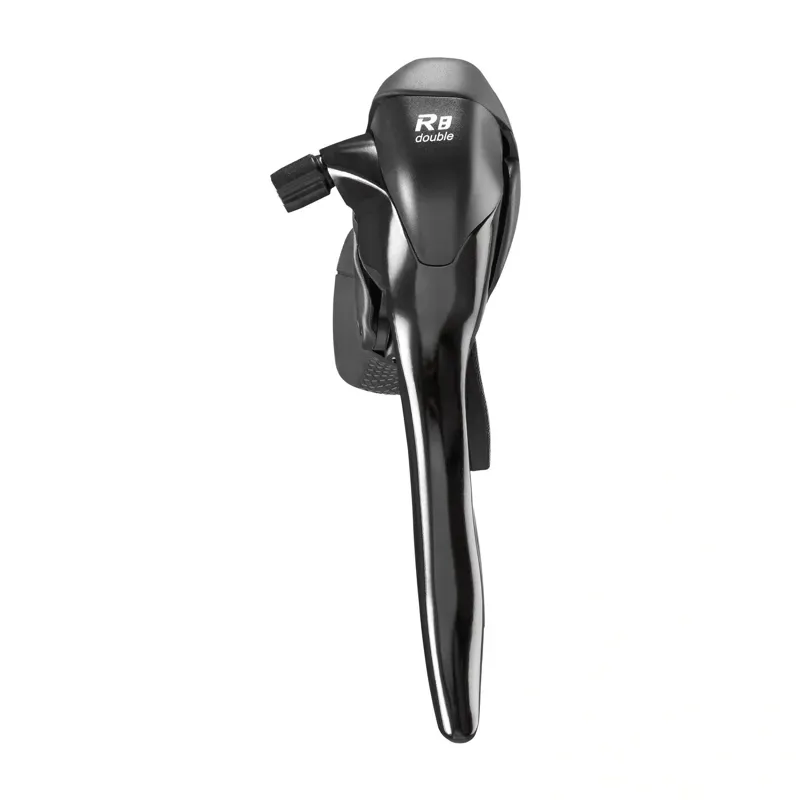Microshift R8 2x8spd Drop Bar Shift Lever Set in Black-2