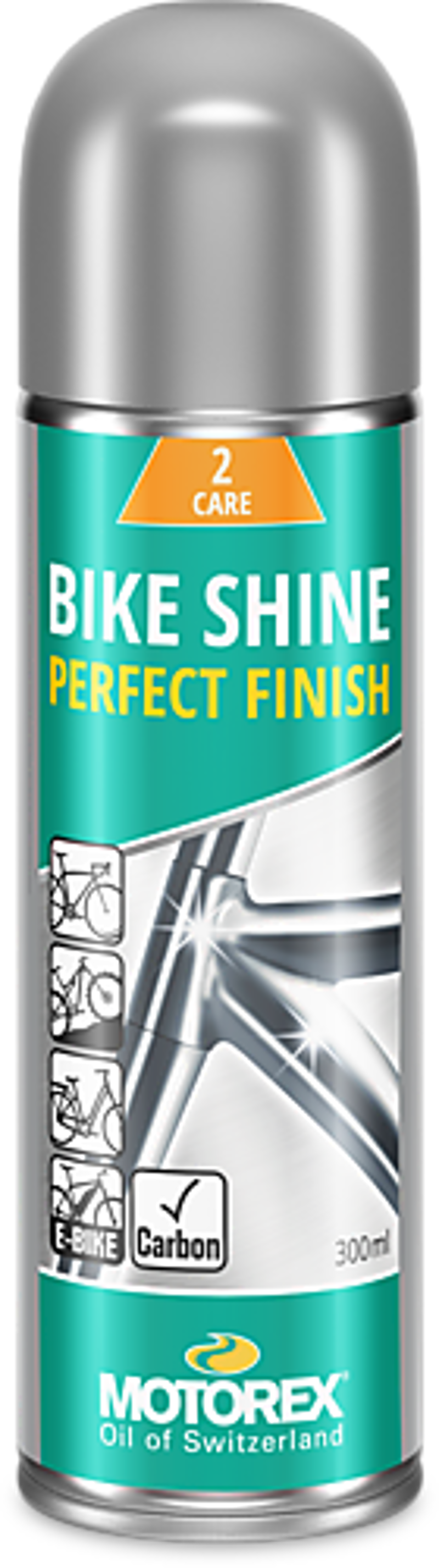 Motorex Bike Shine 300ml Spray in Silver/Green