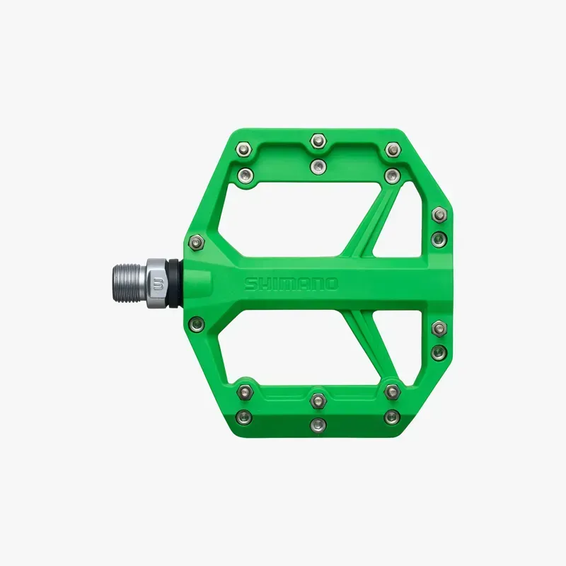 Shimano PD-GR400 Deore Flat Pedals in Green-3