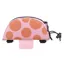 Snack Frame Bag - Bento Mushroom Pink/White