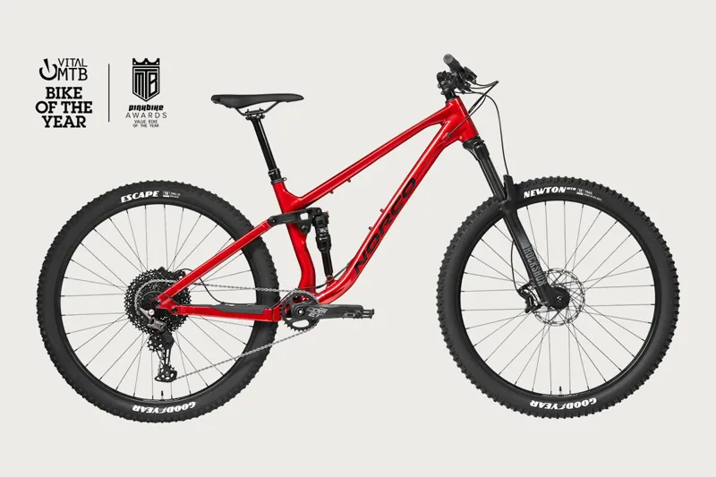 Norco Fluid FS A4 Mountain Bike - Red/Black-1