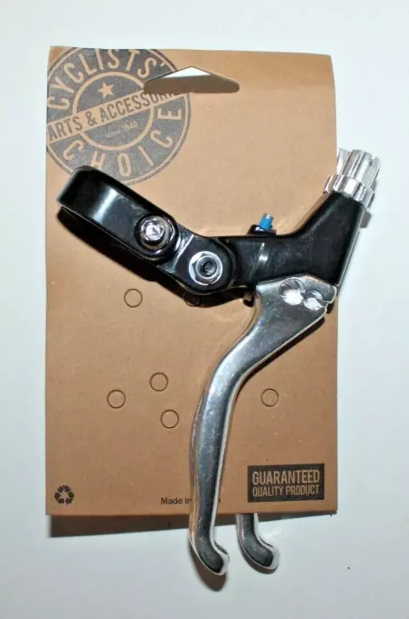 Promax BL-42 MTB 2-Finger V-Brake Levers in Black/Silver-2