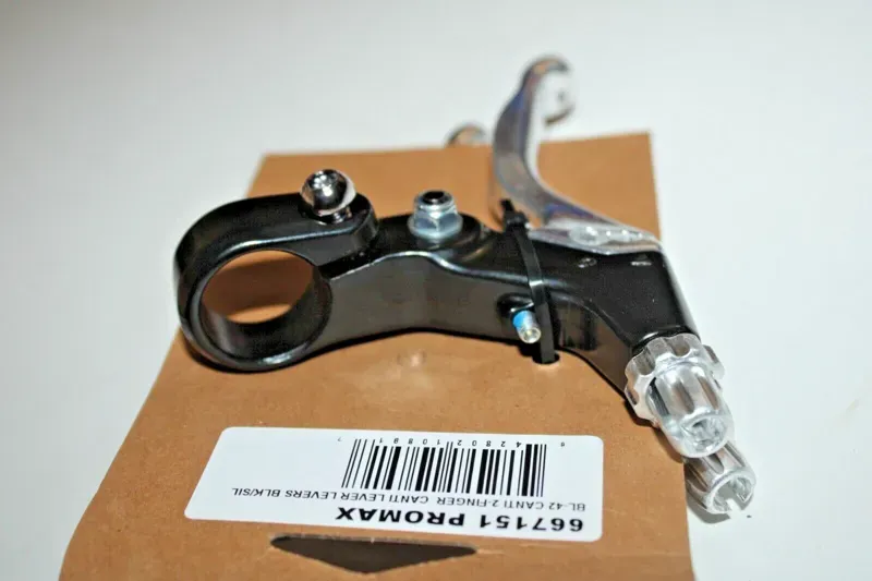 Promax BL-42 MTB 2-Finger V-Brake Levers in Black/Silver-4
