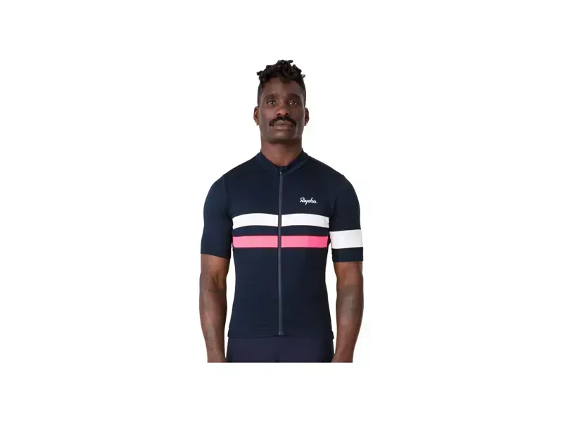 Rapha Brevet Cycling Jersey Navy L