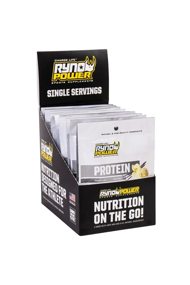 Ryno Power Premium Whey Protein Powder Single Serving in Vanilla-1