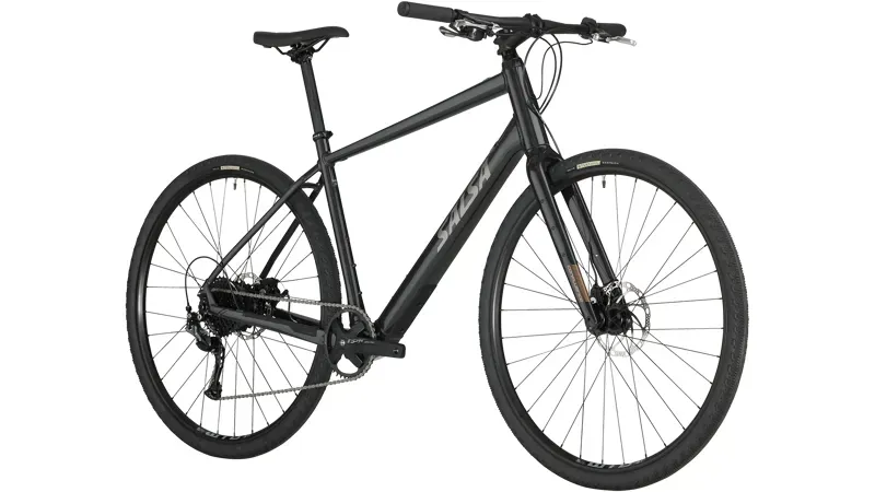 Salsa Confluence Flat Bar Altus 1x9 Ebike Black Medium-1