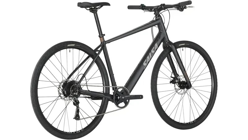Salsa Confluence Flat Bar Altus 1x9 Ebike Black Medium-3