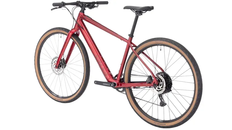 Salsa Confluence Flat Bar ESSA 8 Aluminum eBike 700c in Canyon Red-2