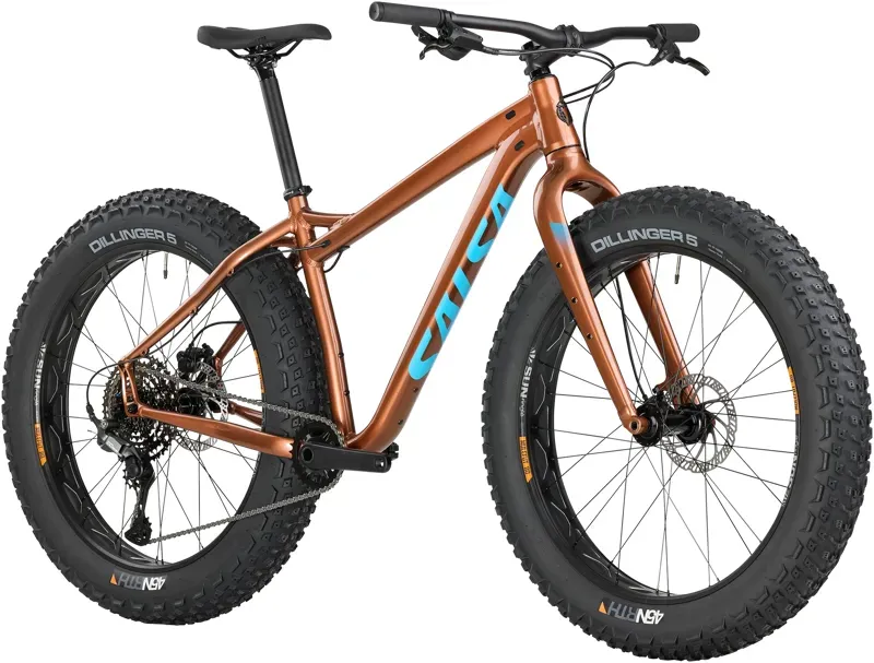 Salsa Heyday CUES Fat Tire Bike 26-inch in Aluminum Bronze-1