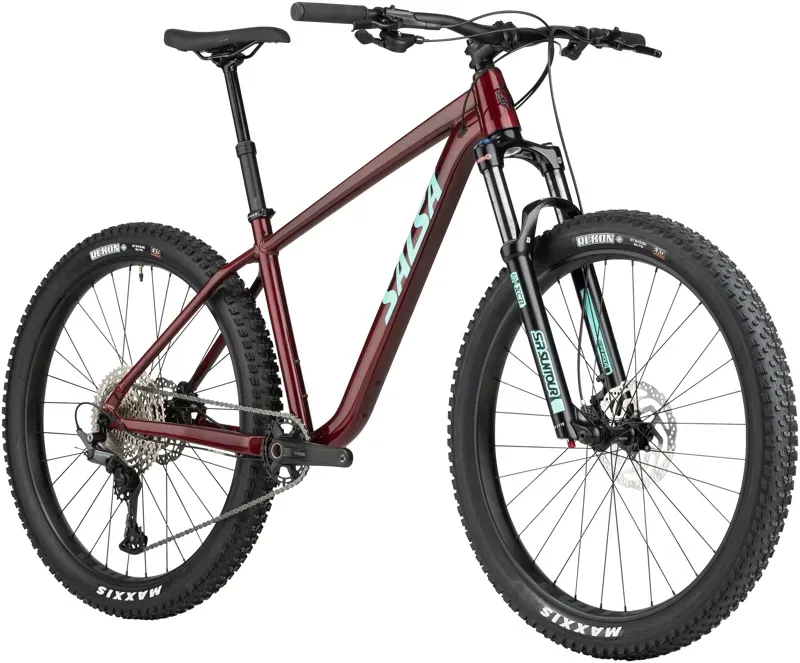 Salsa Rangefinder Deore 12 27.5+ Aluminum Bike in Dark Red-1