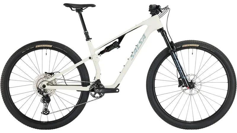 Salsa Spearfish C 29in Deore 12 Carbon Mountain Bike in Bone White