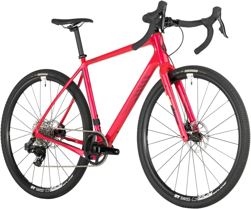 Salsa Warbird C Rival 700c XPLR eTap AXS Carbon Bike in Red-1