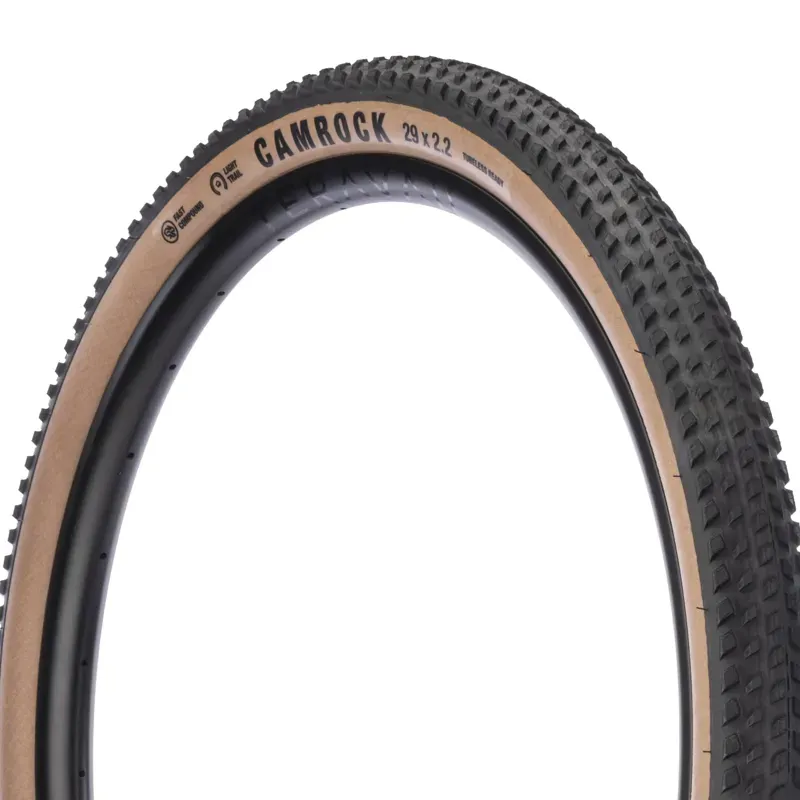 Teravail Camrock 29x2.4-inch Tubeless Folding DFC Tire in Black/Tan