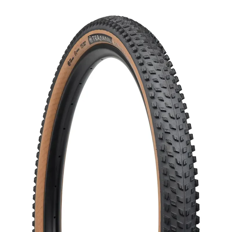 Teravail Drawpoint 29x2.4-inch Tubeless DGC Folding Tire in Black/Tan