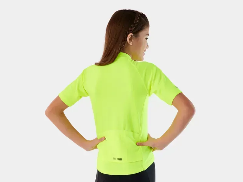 Trek Solstice Youth Cycling Jersey in Radioactive Yellow-1