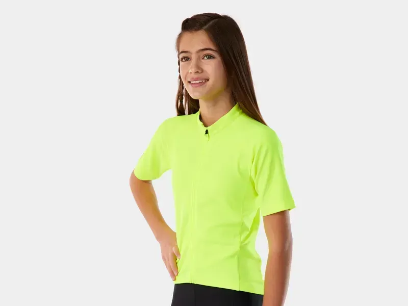 Trek Solstice Youth Cycling Jersey in Radioactive Yellow-2
