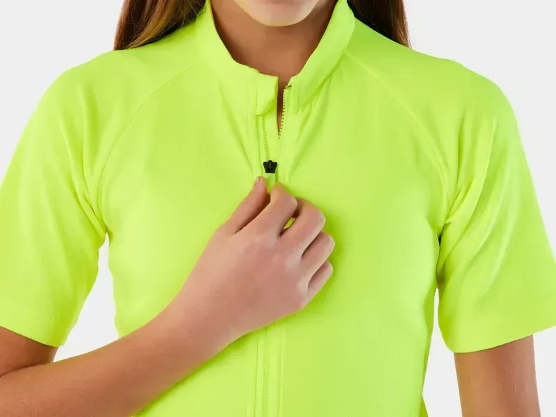 Trek Solstice Youth Cycling Jersey in Radioactive Yellow-3