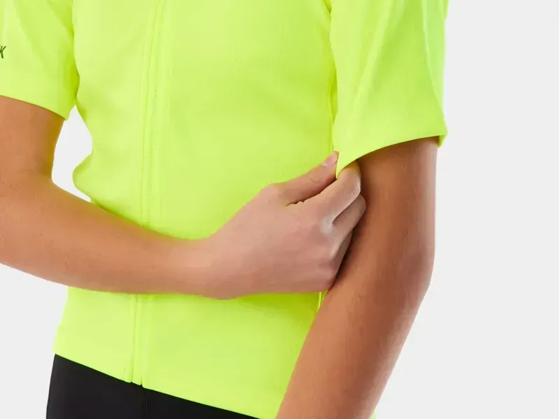 Trek Solstice Youth Cycling Jersey in Radioactive Yellow-4