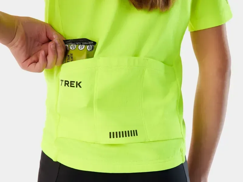 Trek Solstice Youth Cycling Jersey in Radioactive Yellow-5